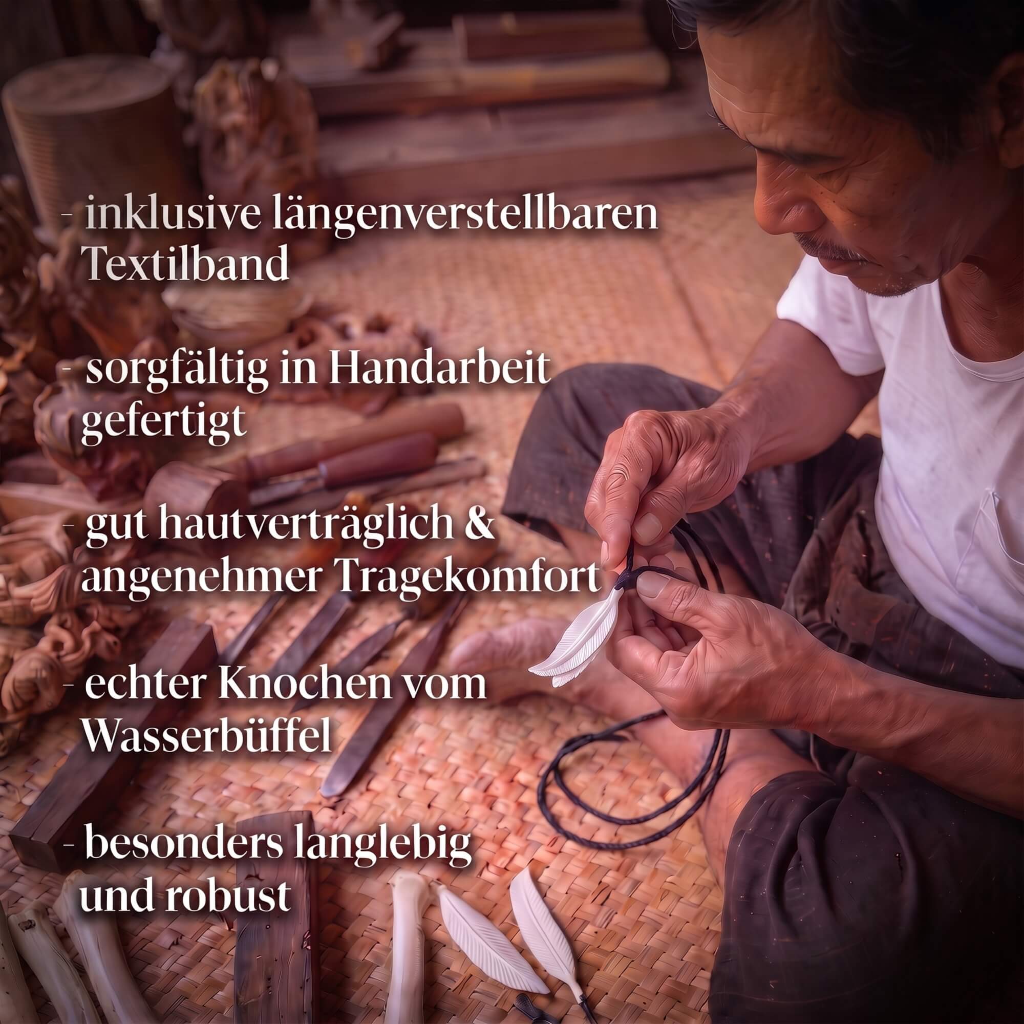 Knochen Schmuck Kette einzigartigte Designs Szene Schmuck langlebig