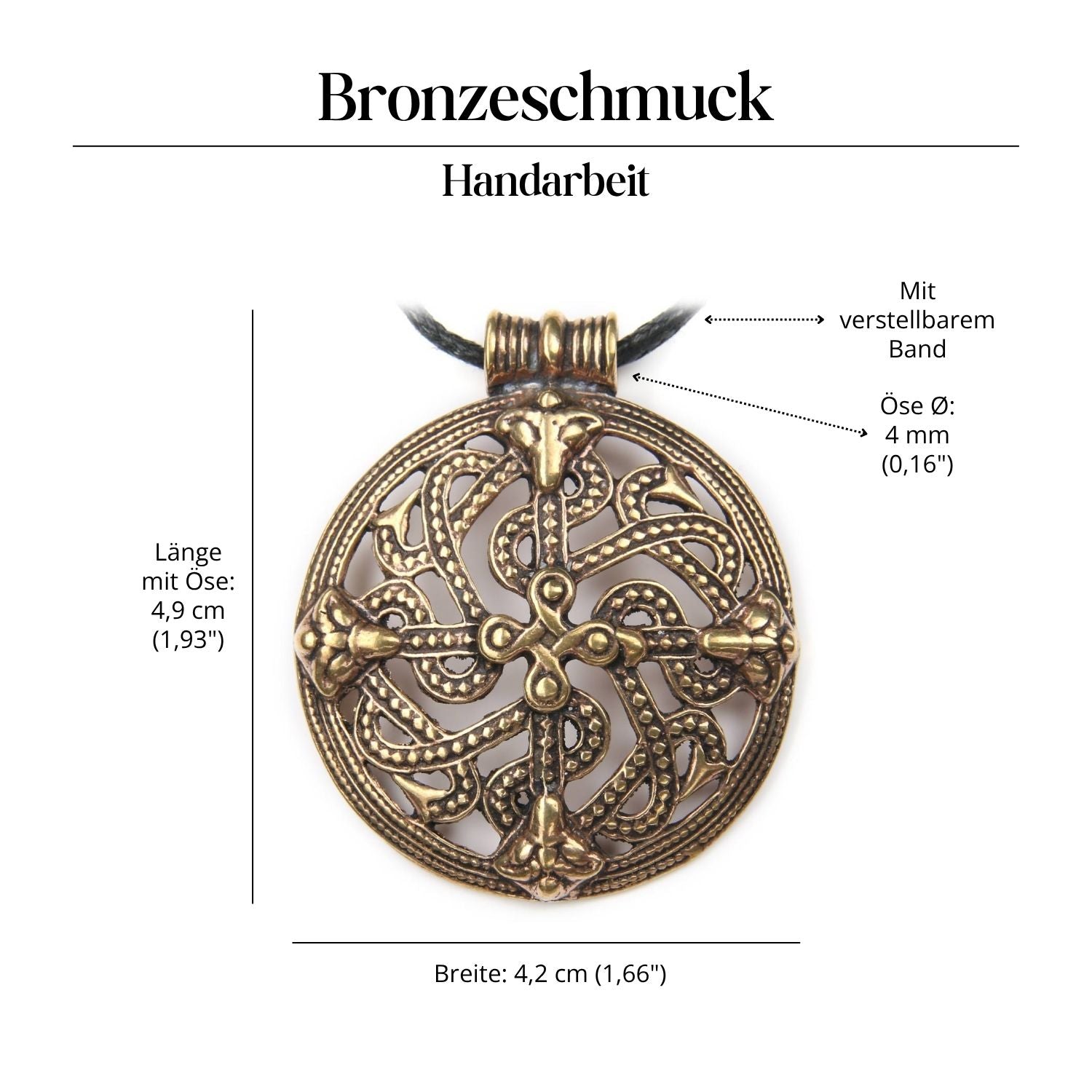 Celtic Beast Bronze Anhänger Schmuck Kettenanhänger