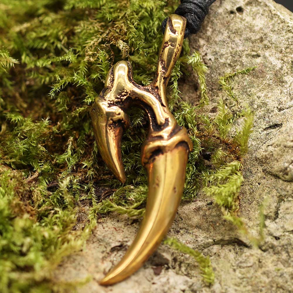 Drachen Klaue Bronzeschmuck Anhänger gold