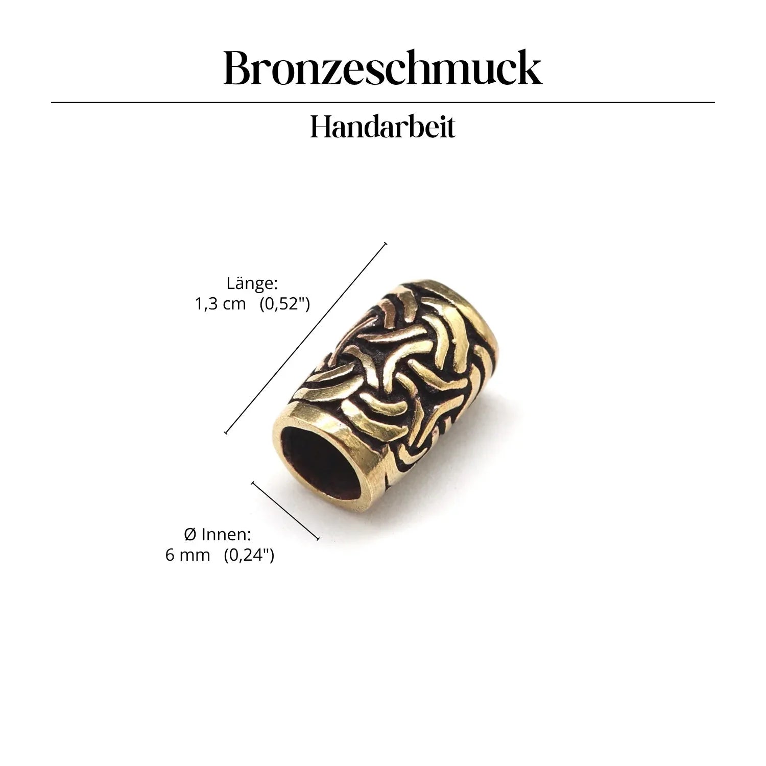 Keltische Bartschmuck Haarperle Bronze Bead Dreadlock