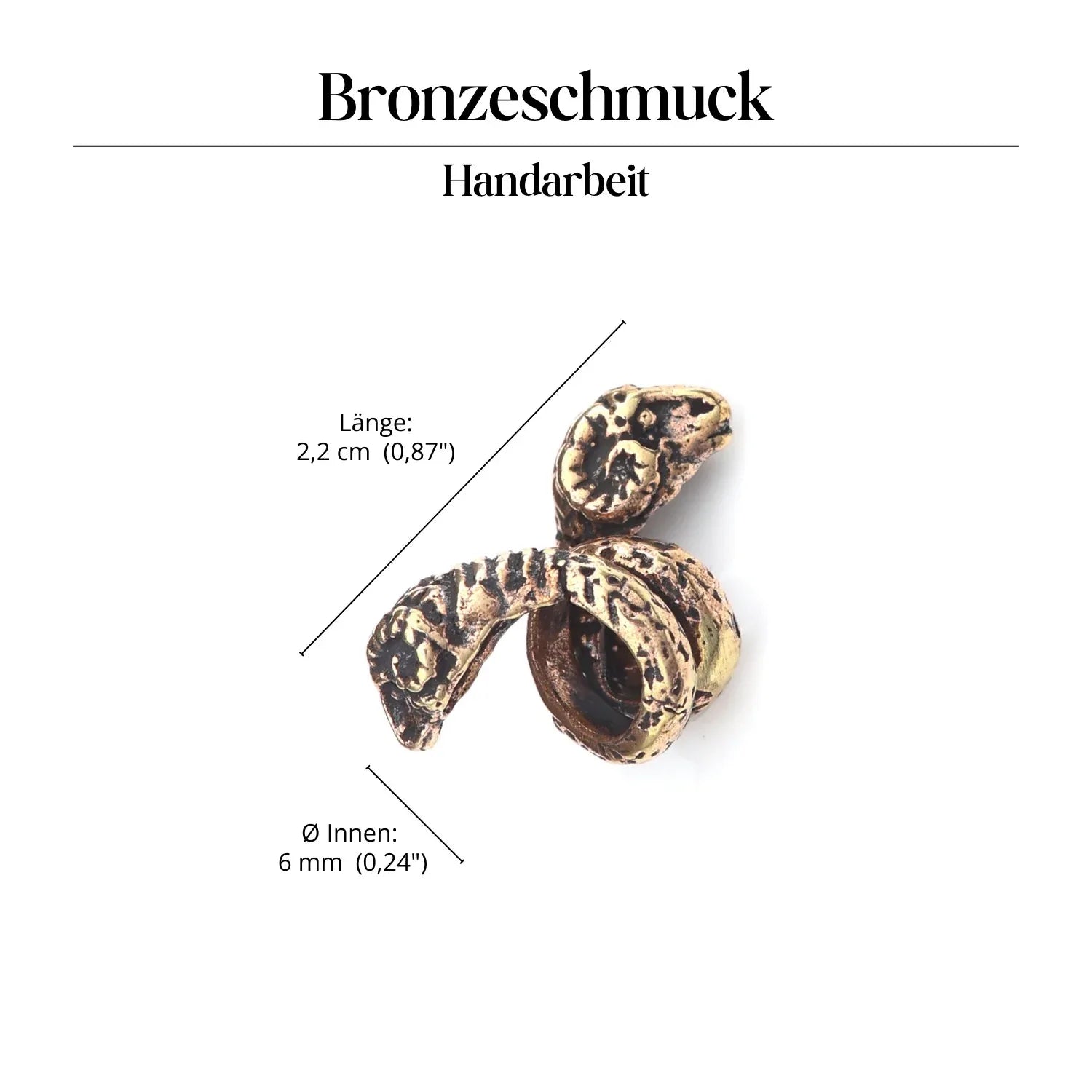 Widder Bartschmuck Haarperle Bronze Bead Dreadlock