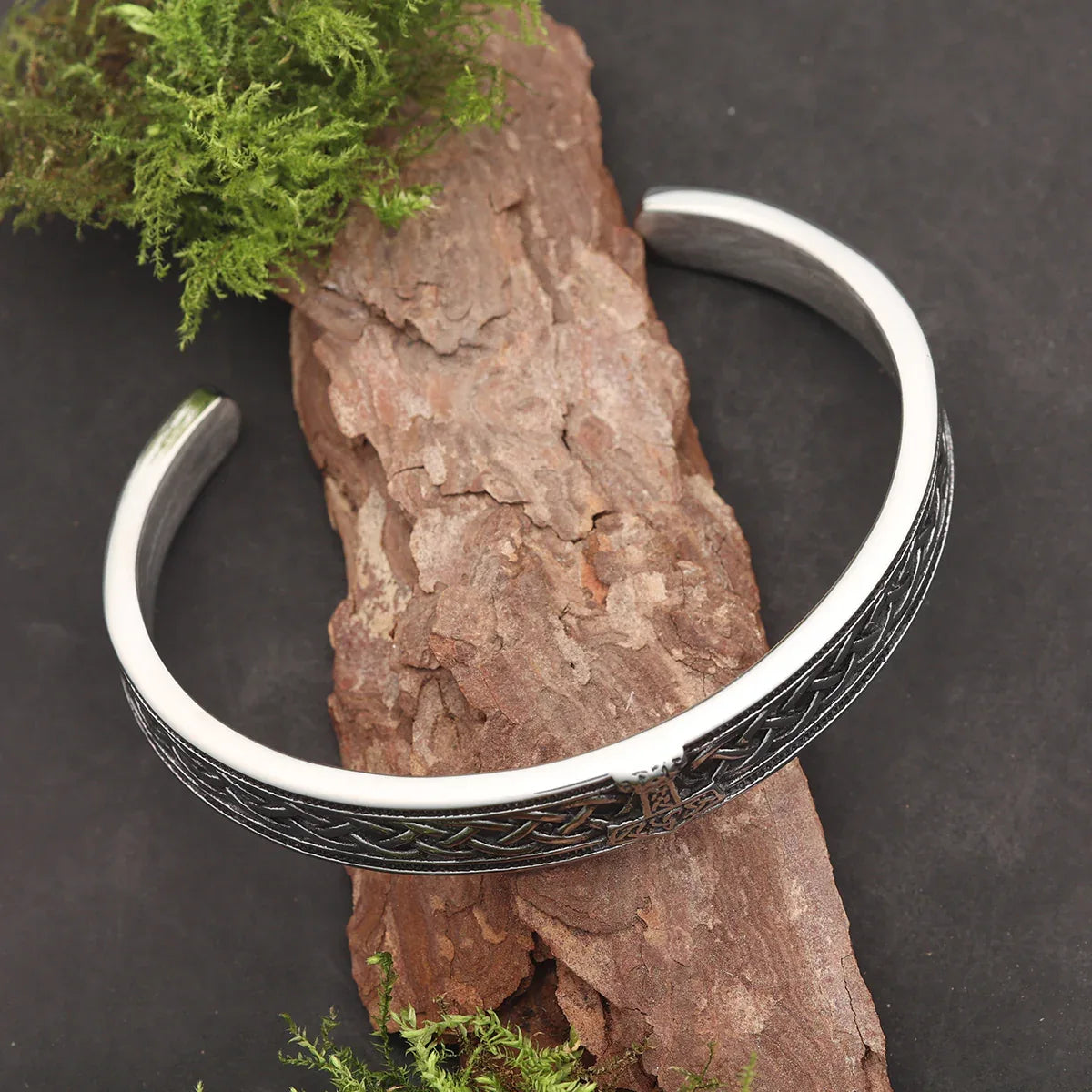 Massiver Thorshammer Armreif Edelstahl Wikinger Armschmuck