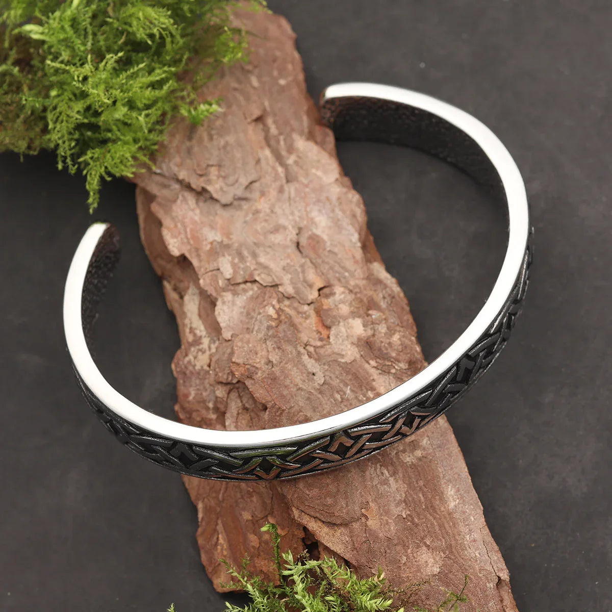 Massiver Keltischer Armreif Edelstahl Armschmuck