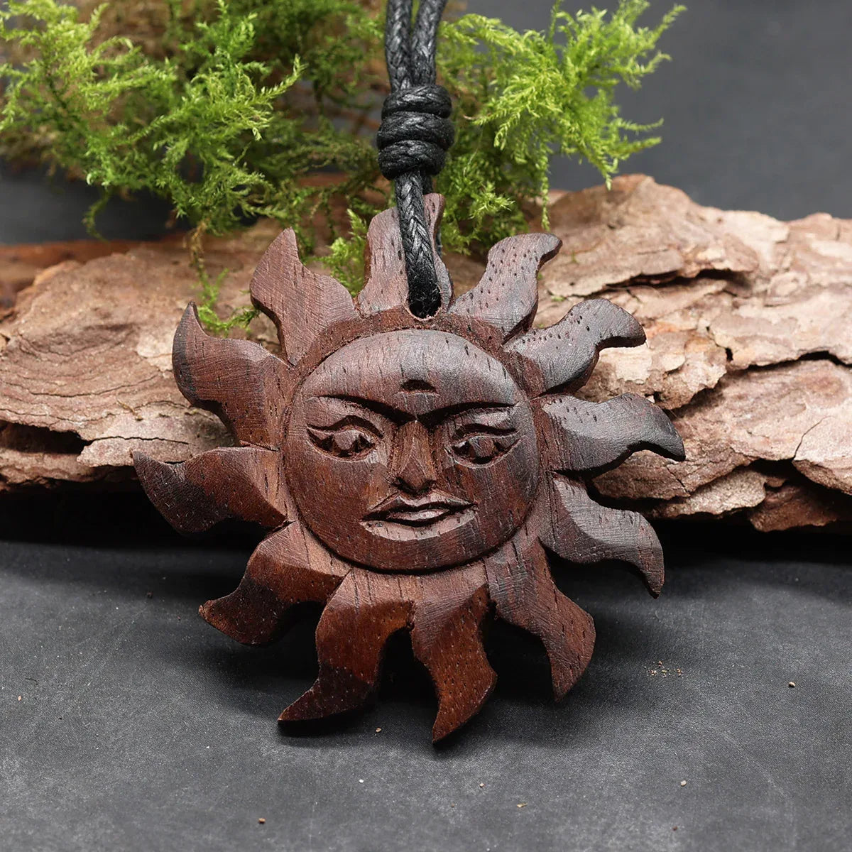 Sonnen Halskette Schmuck Handarbeit