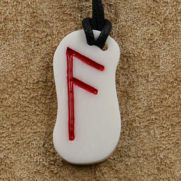 Knochen Rune 4 ansuz - a
