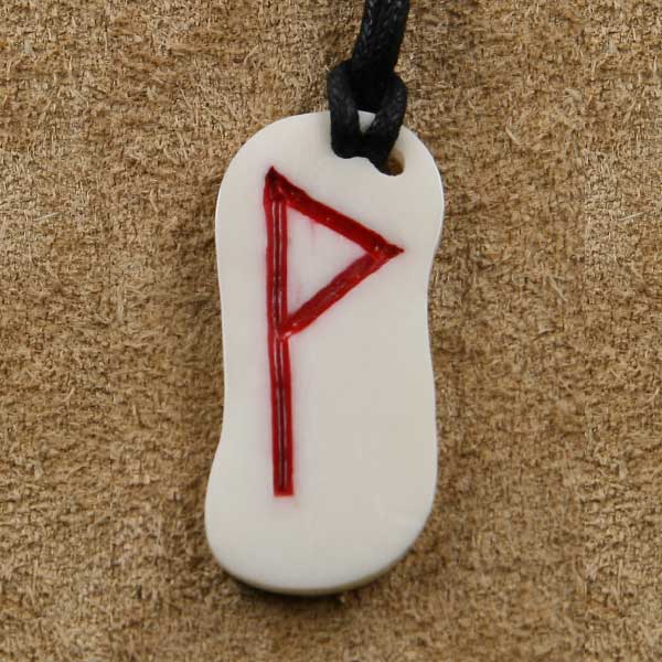 Knochen Rune 8 wunjo - w