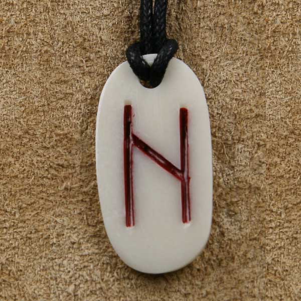 Knochen Rune 9 hagalaz -h
