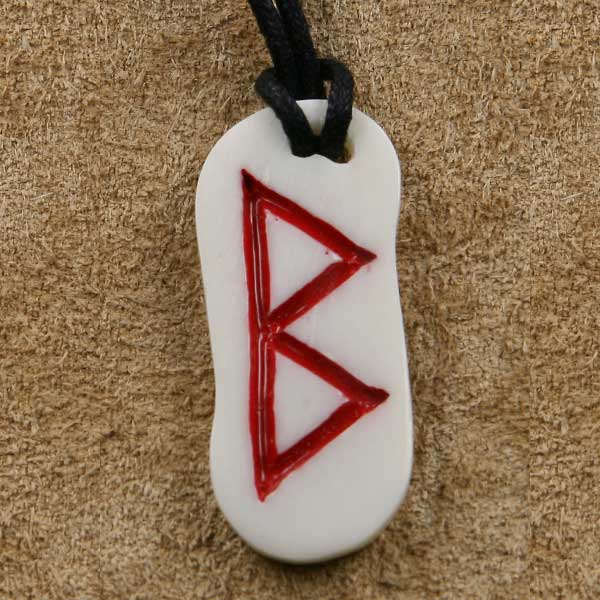 Knochen Rune 18 berkano - b