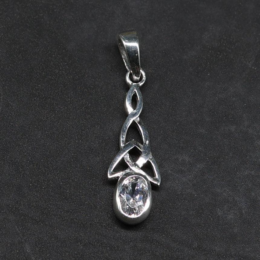 Zirkonia Kristall Anhänger Silberschmuck Halskette 925 Kettenanhänger