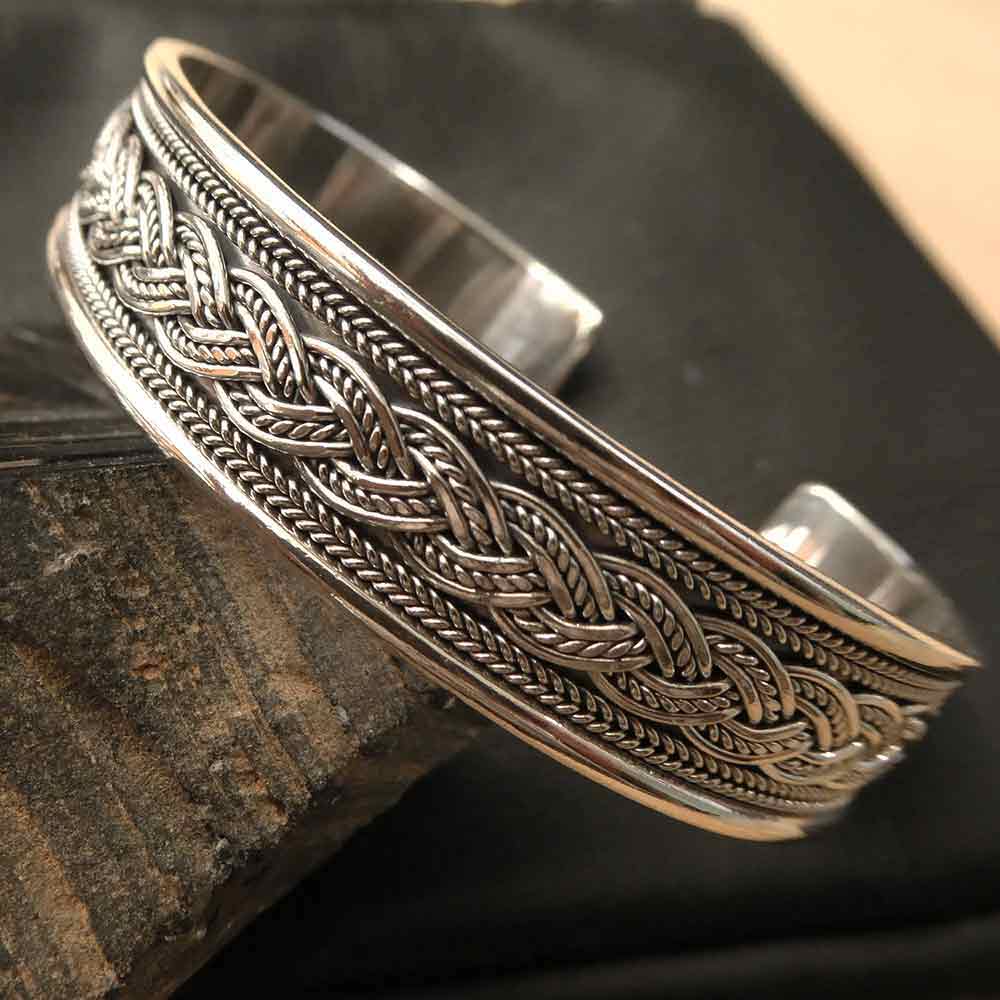 Wikinger Armreif Silber massiv