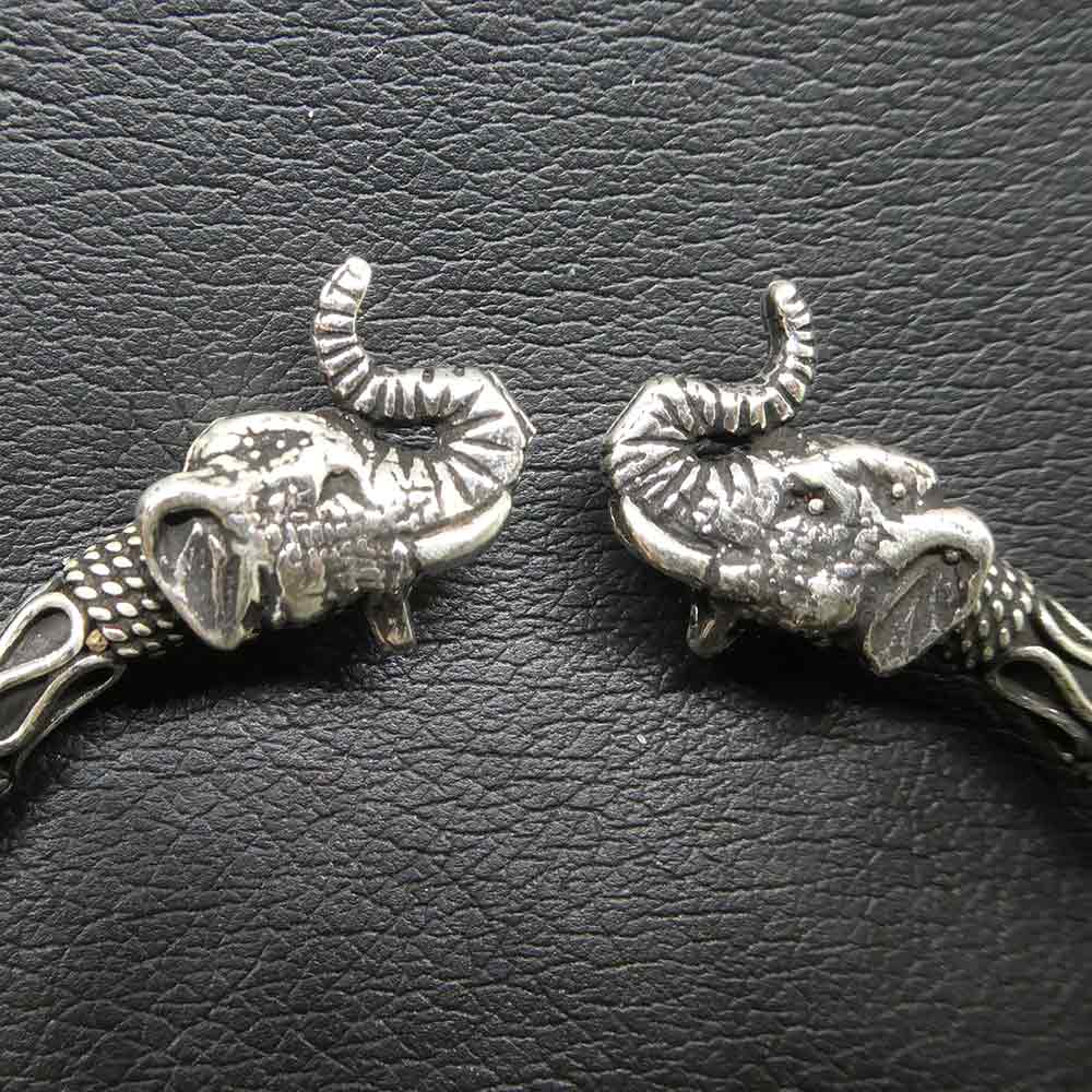 Elefantenköpfe Armreif Sterlingsilber Armschmuck zeitlos schlicht