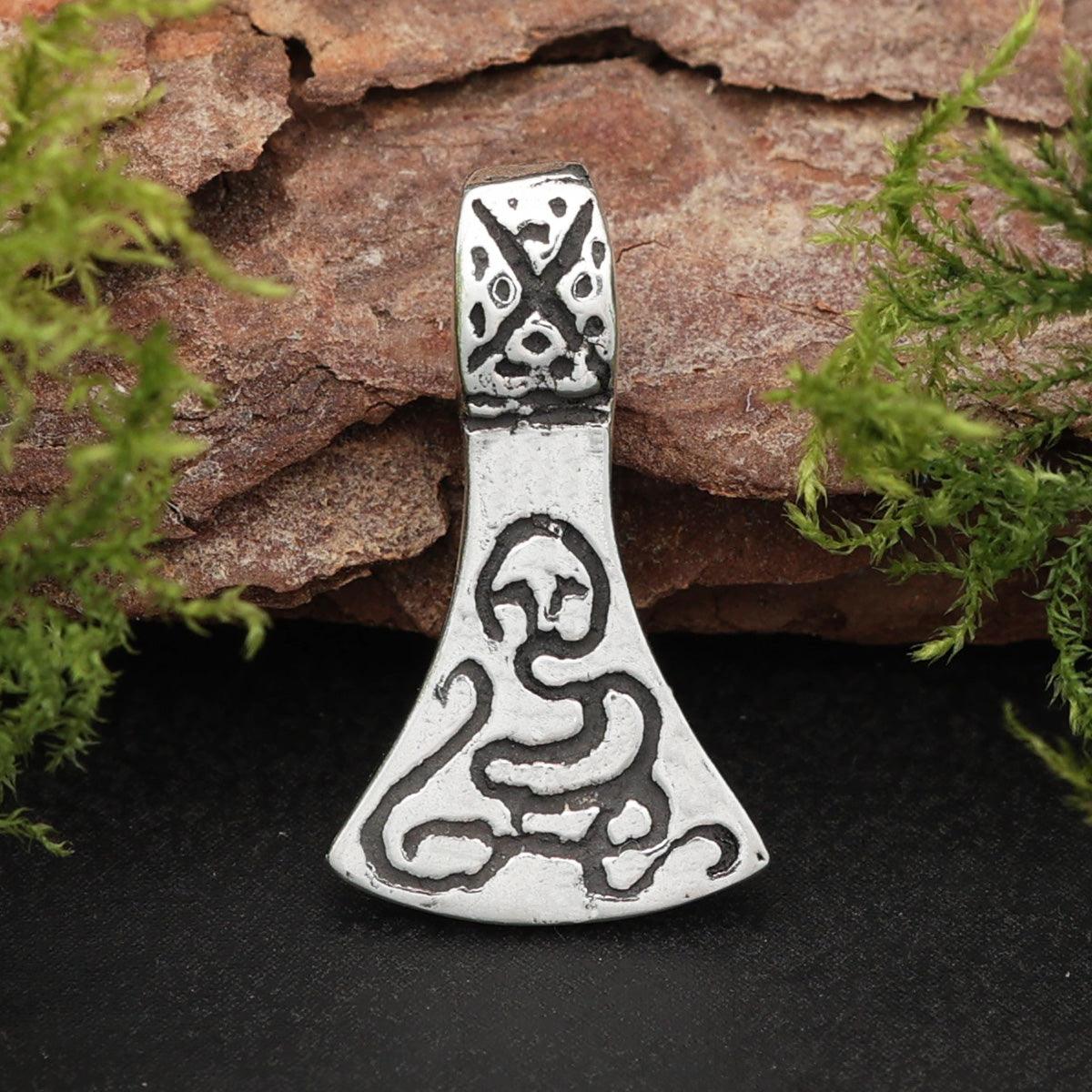 Mammenaxt Silber Anhänger zarter Kettenanhänger 925 Sterlingsilber