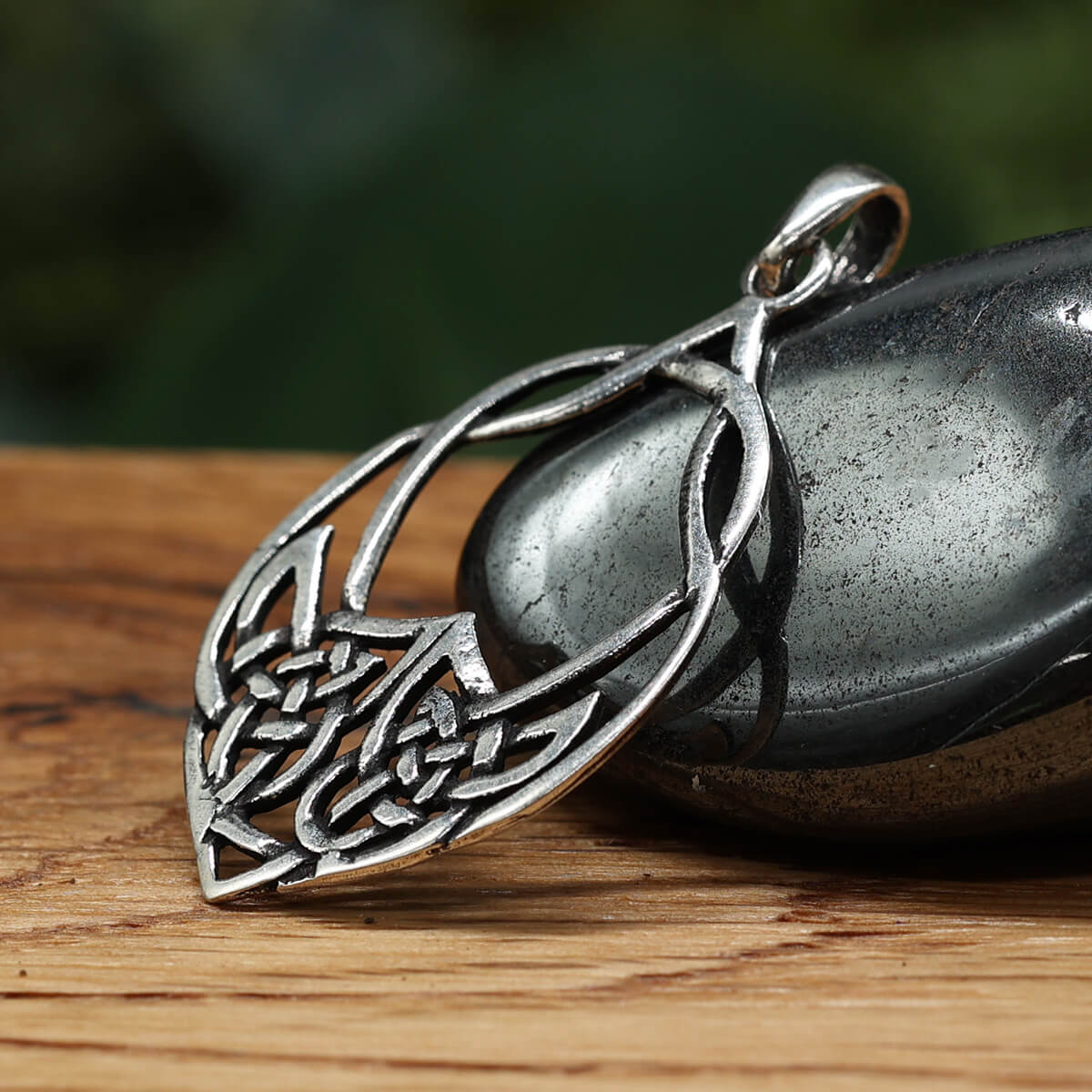 Keltenblatt Silberschmuck Anhänger 925 Silber
