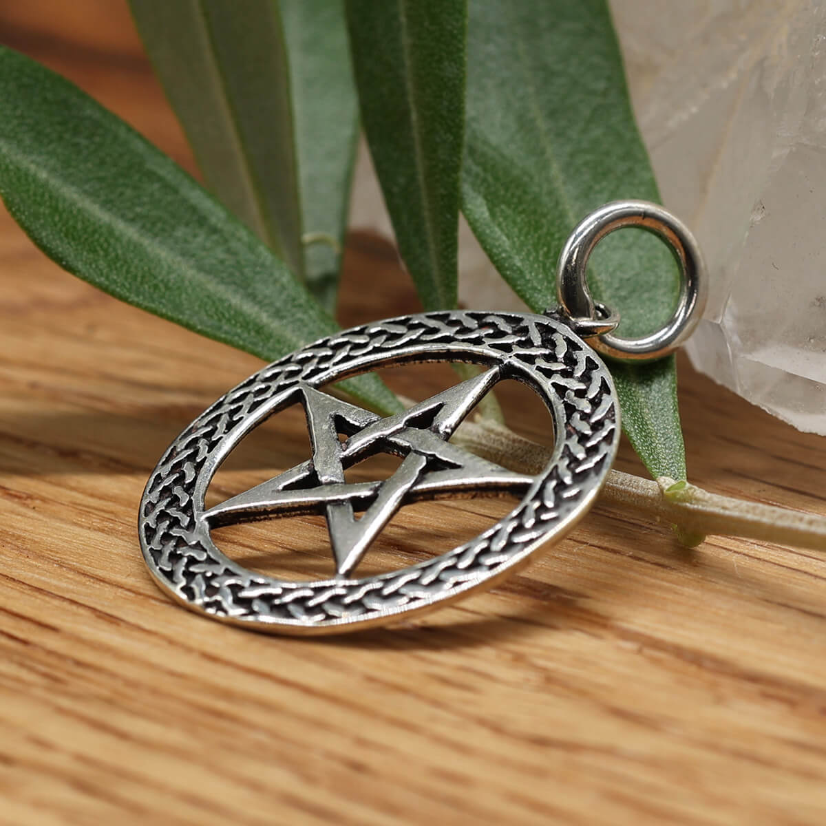 Pentagramm Silberschmuck Anhänger 925 Silber