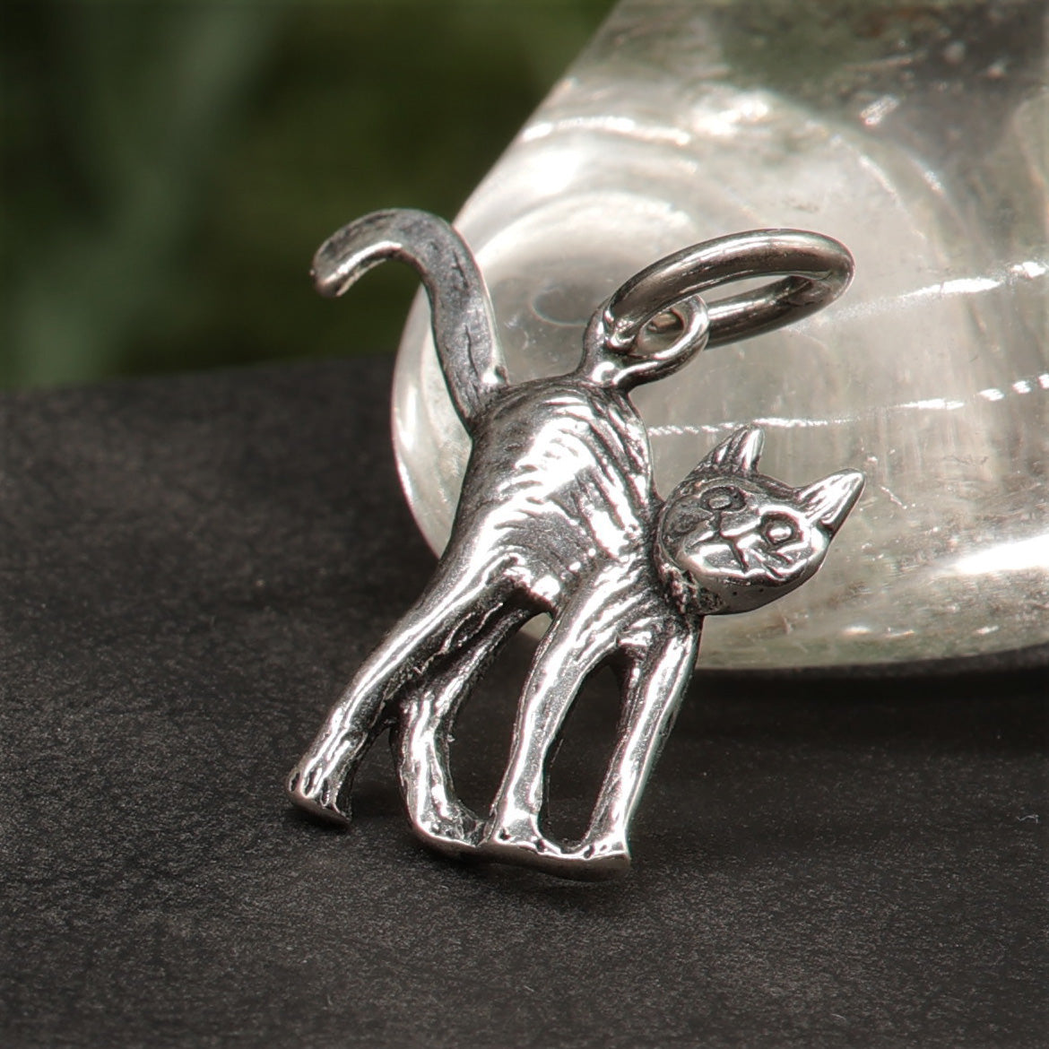 Katze Silber Anhänger 925 Sterlingsilber Damen Schmuck