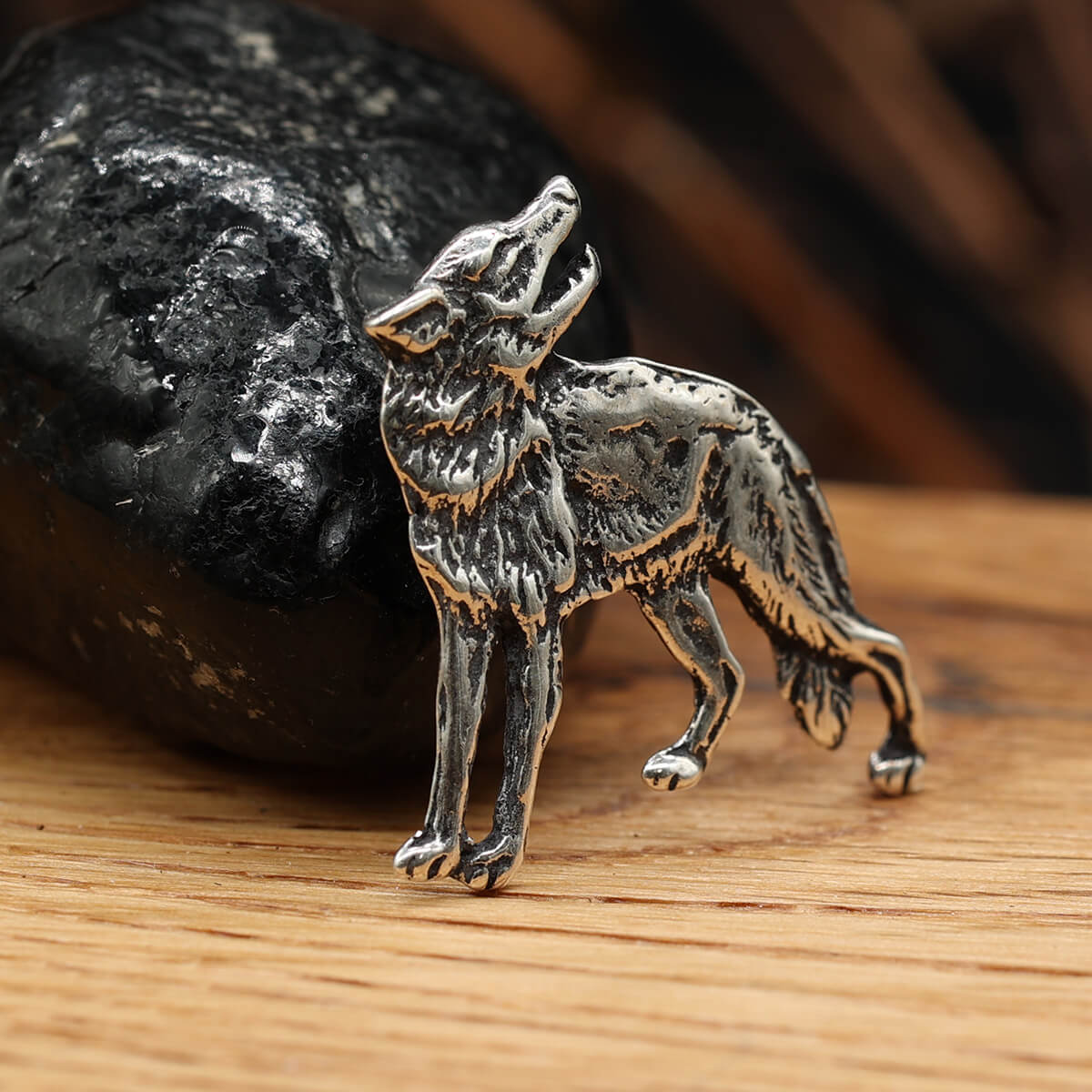 Wolf Silberschmuck Anhänger 925 Silber