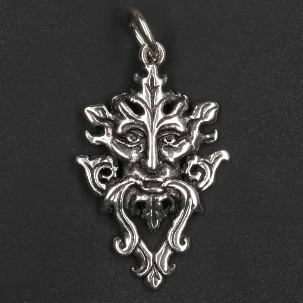 Keltischer Gott Silber Schmuck Anhänger Sterlingsilber zarter Kettenanhänger