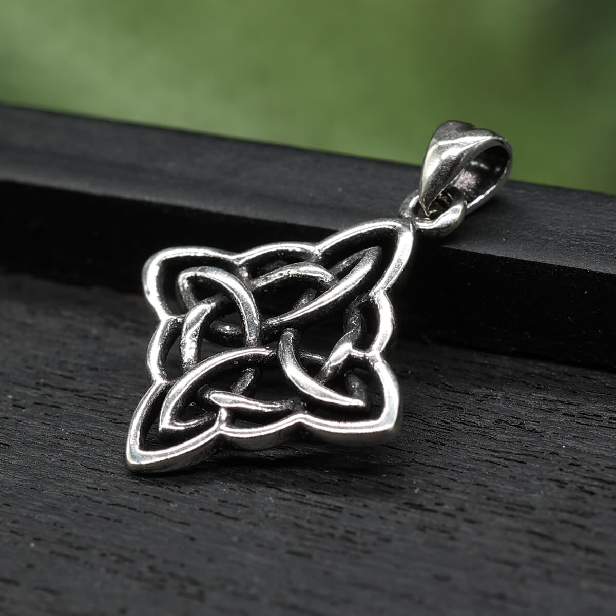 Kelten Quadrat Silberschmuck Anhänger 925 Silber