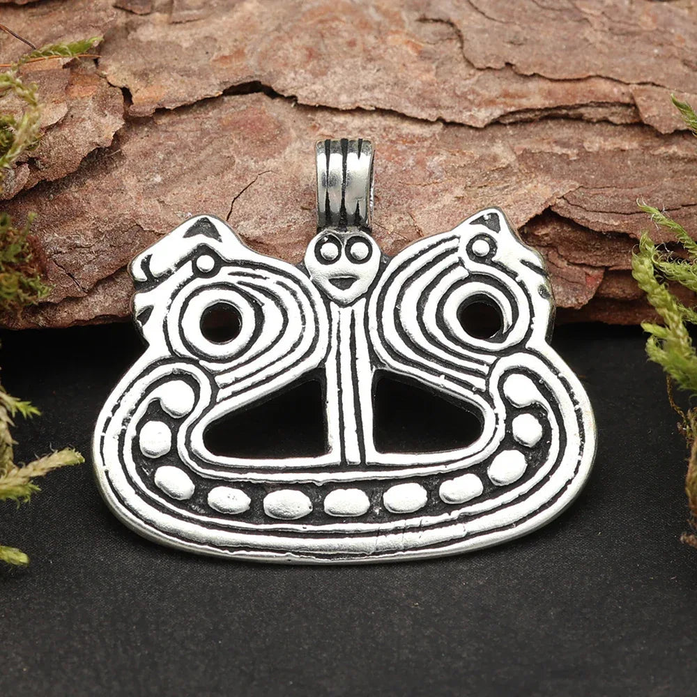 Keltenboot Silberanhänger Schmuck Kette Anhänger