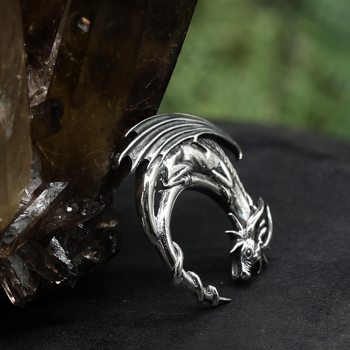 Dragon jewelry, elegant 925 silver pendant