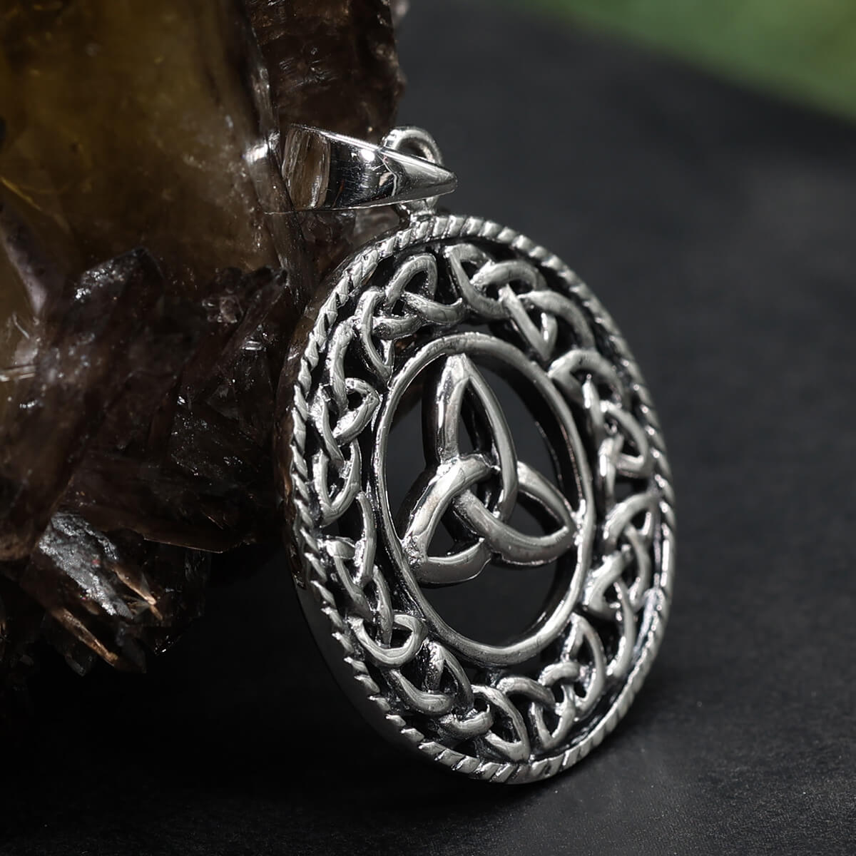 Keltischer Schmuckanhänger Silber massiv Damen Schmuck