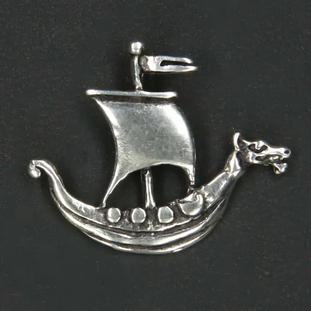 Drachenboot Silber Anhänger 925er Kettenanhänger
