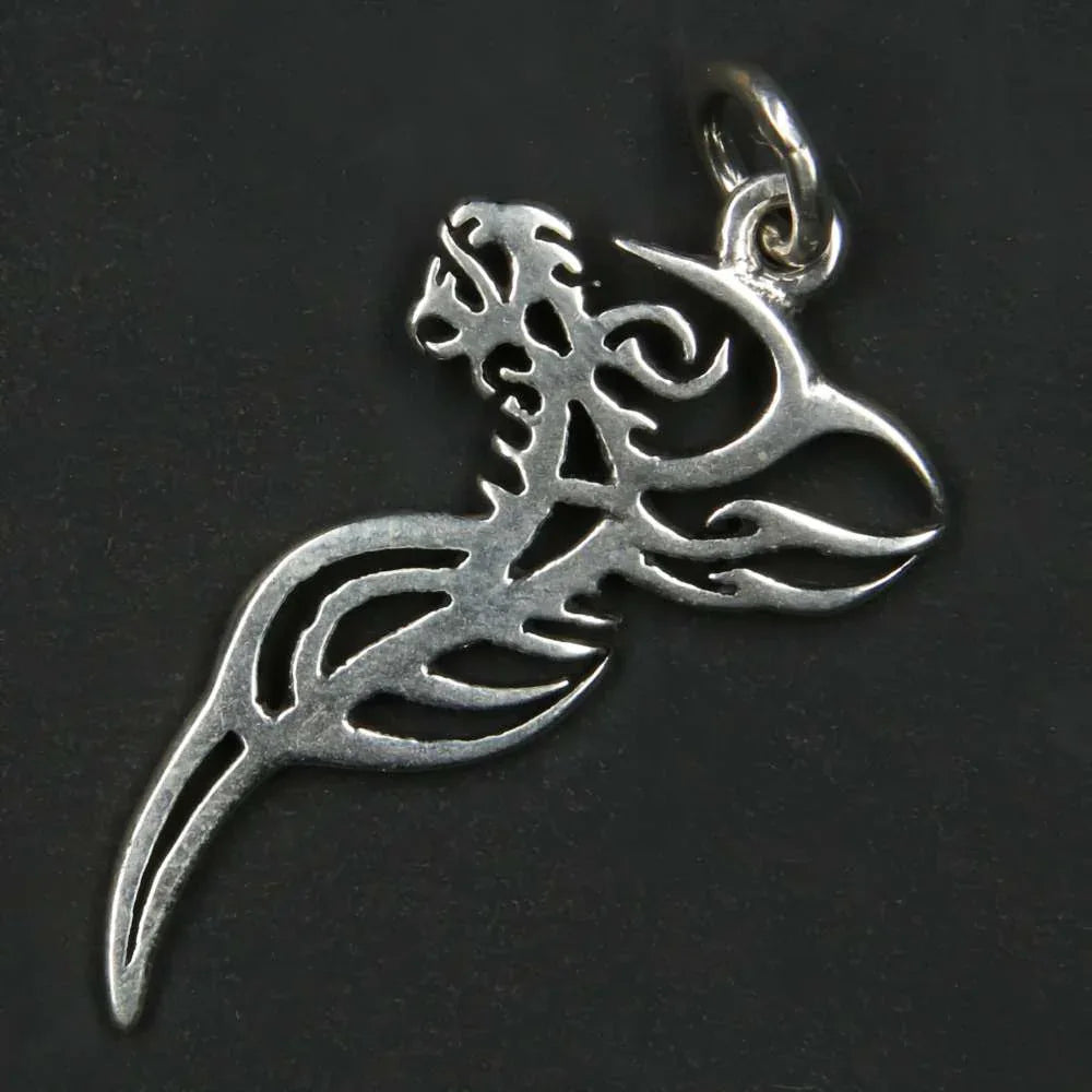 Drache Anhänger 925er Silber Kettenanhänger