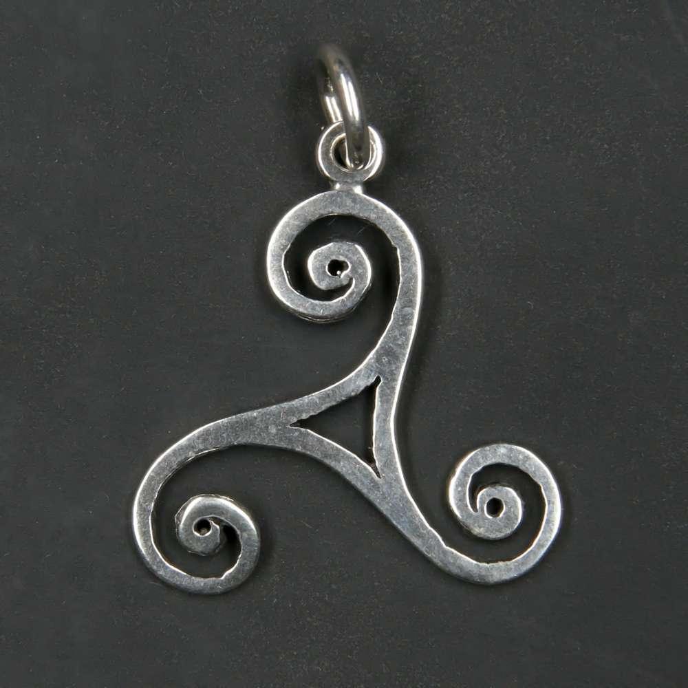 Triskel Schmuck Anhänger 925er Silber