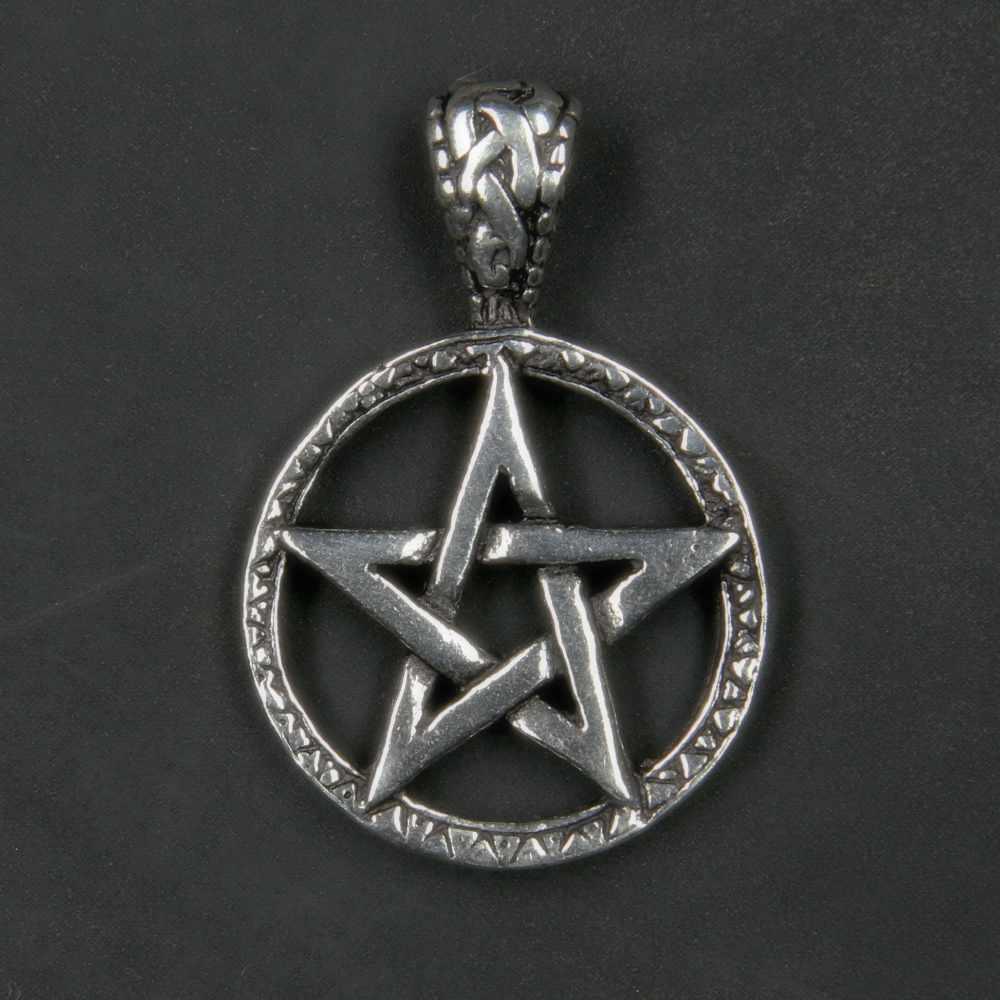 Hexenstern Schmuck Anhänger 925er Silber