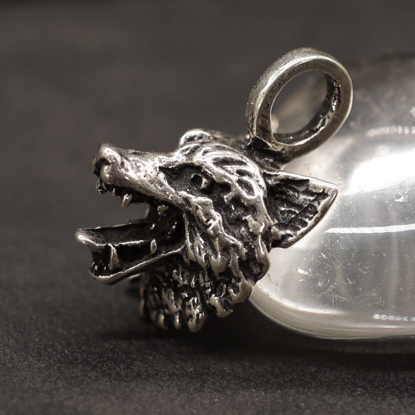 Wolf Jewelry Pendant 925 Sterling Silver Wolf Head