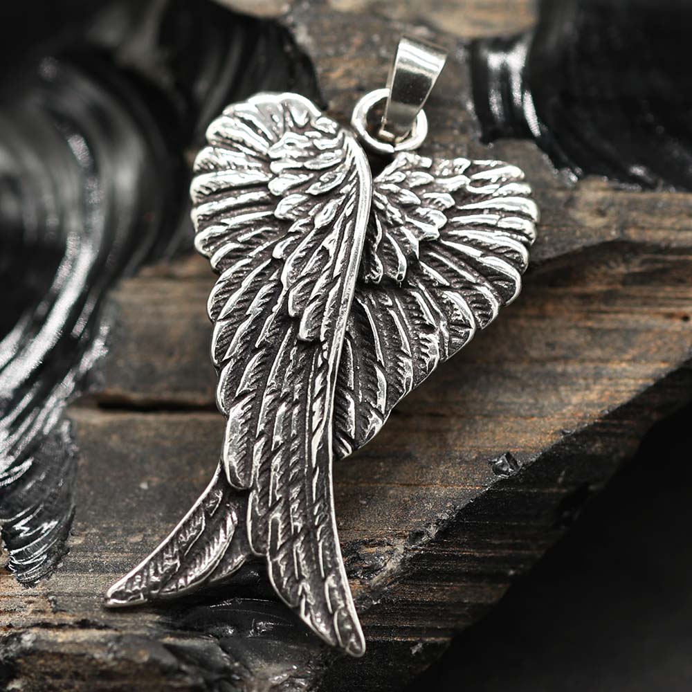 Flügel Anhänger 925 Silber Engel Elfenflügel gekreuzt Silberschmuck
