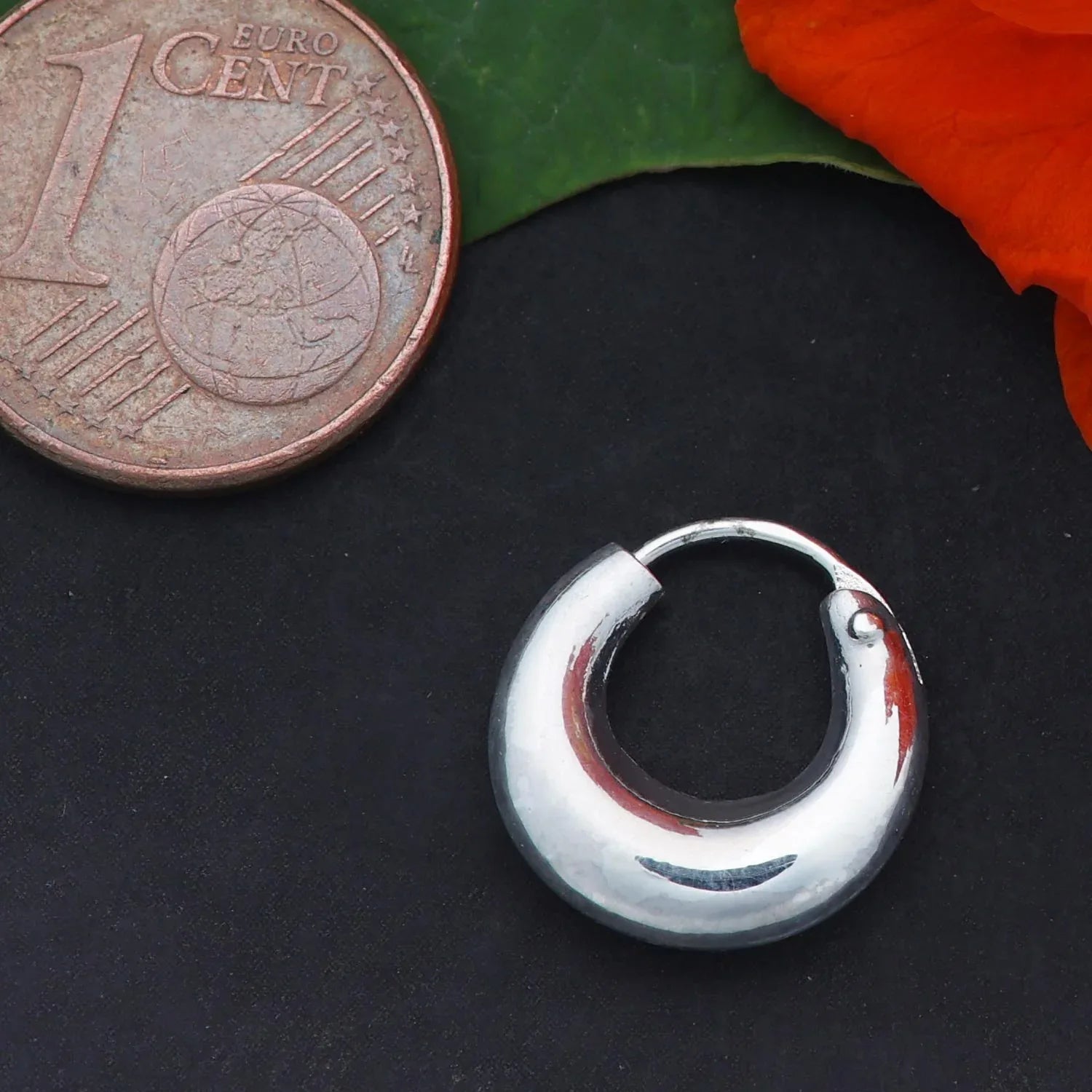 Mond Creole 925 Silber konisch geformt