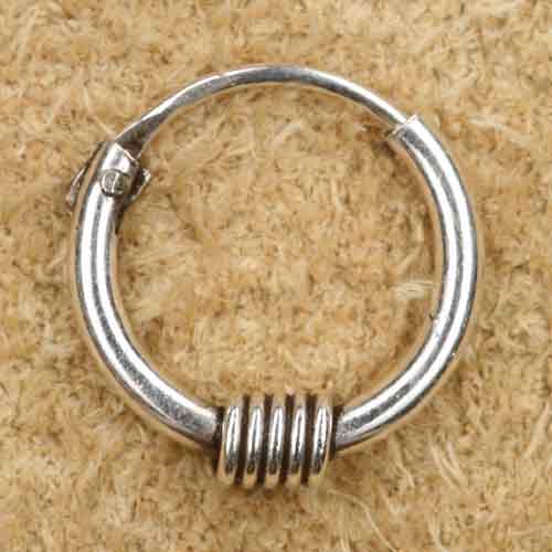 Silber Creole 10mm 925 Sterlingsilber Ohrschmuck