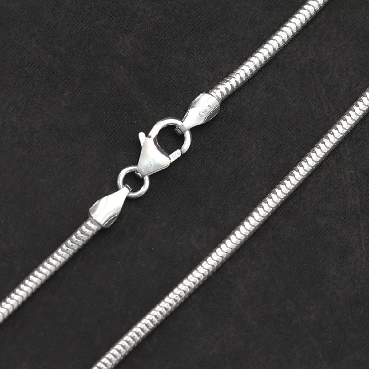 Edle Halskette Schlangenkette 925 Silber biegsam echte Schlangenkette