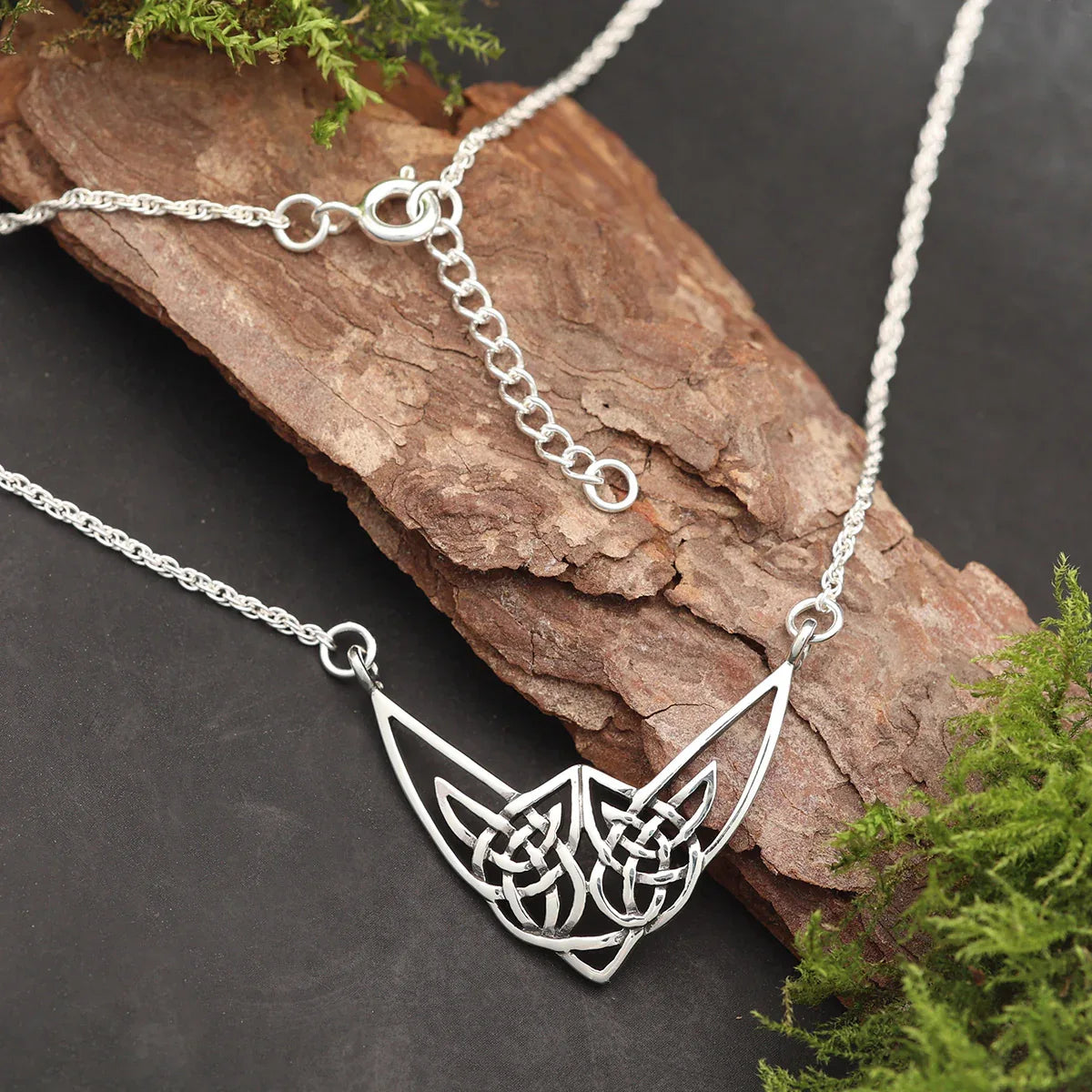 Keltisches Collier Silber Halskette Schmuck