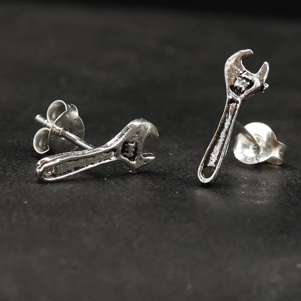 Maulschlüssel Schmuck 925 Silber Ohrstecker Handwerker 925 Silber Ohrring