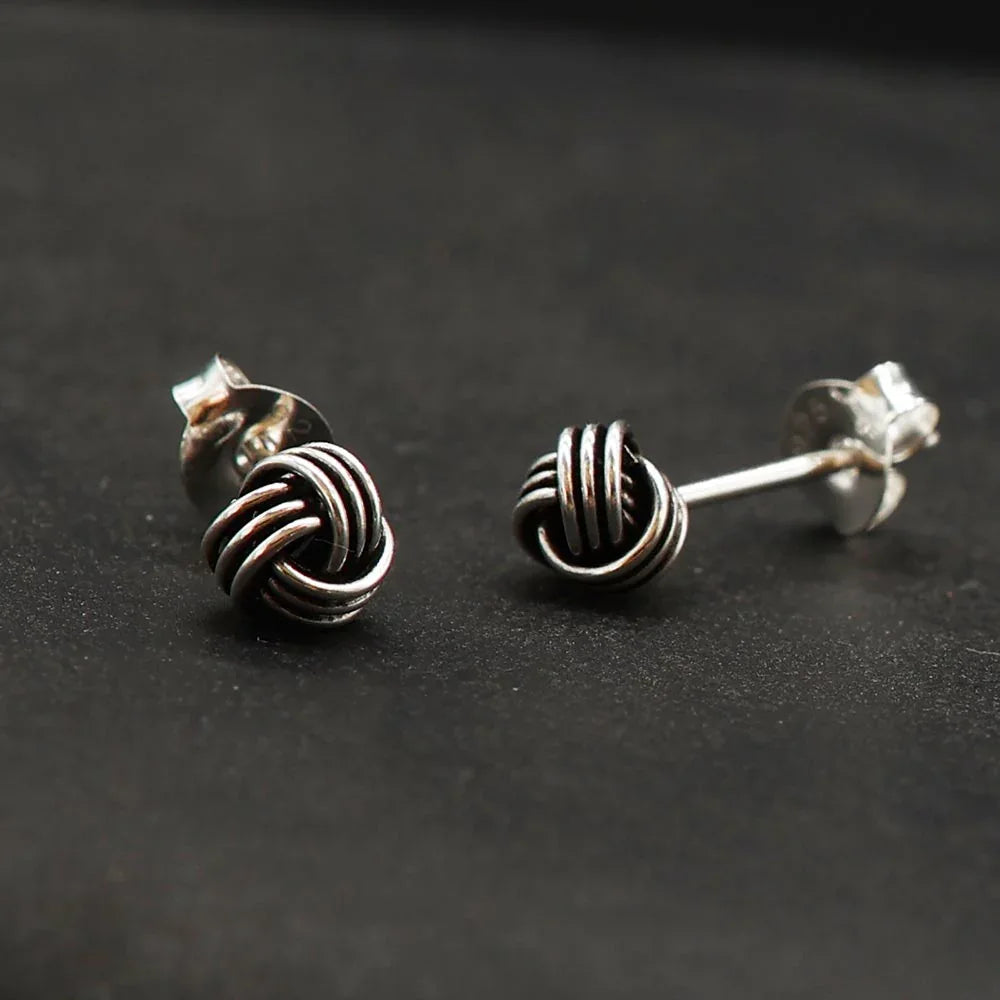 Knoten Ohrstecker Ohrschmuck Silber 925 Ohrring