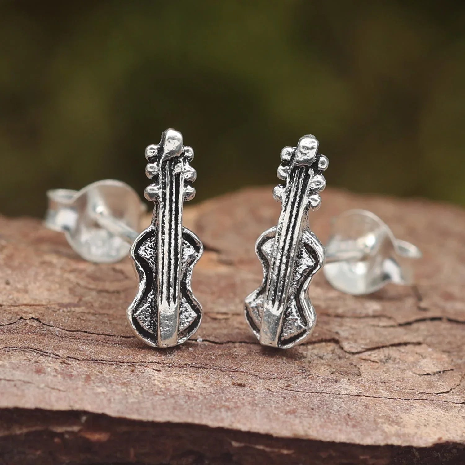 Geige Ohrring Silber Ohrstecker Musiker