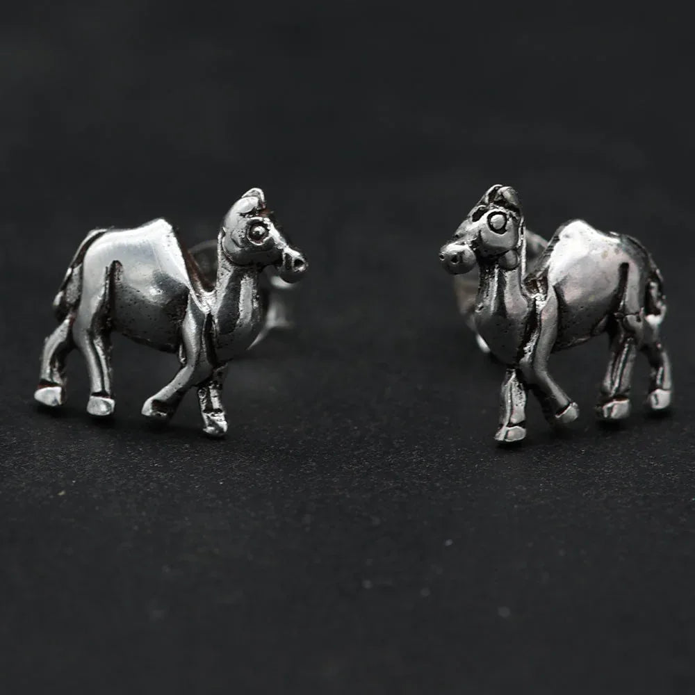 Kamel Ohrstecker 925 Silber Ohrring ausgefallener Ohrschmuck