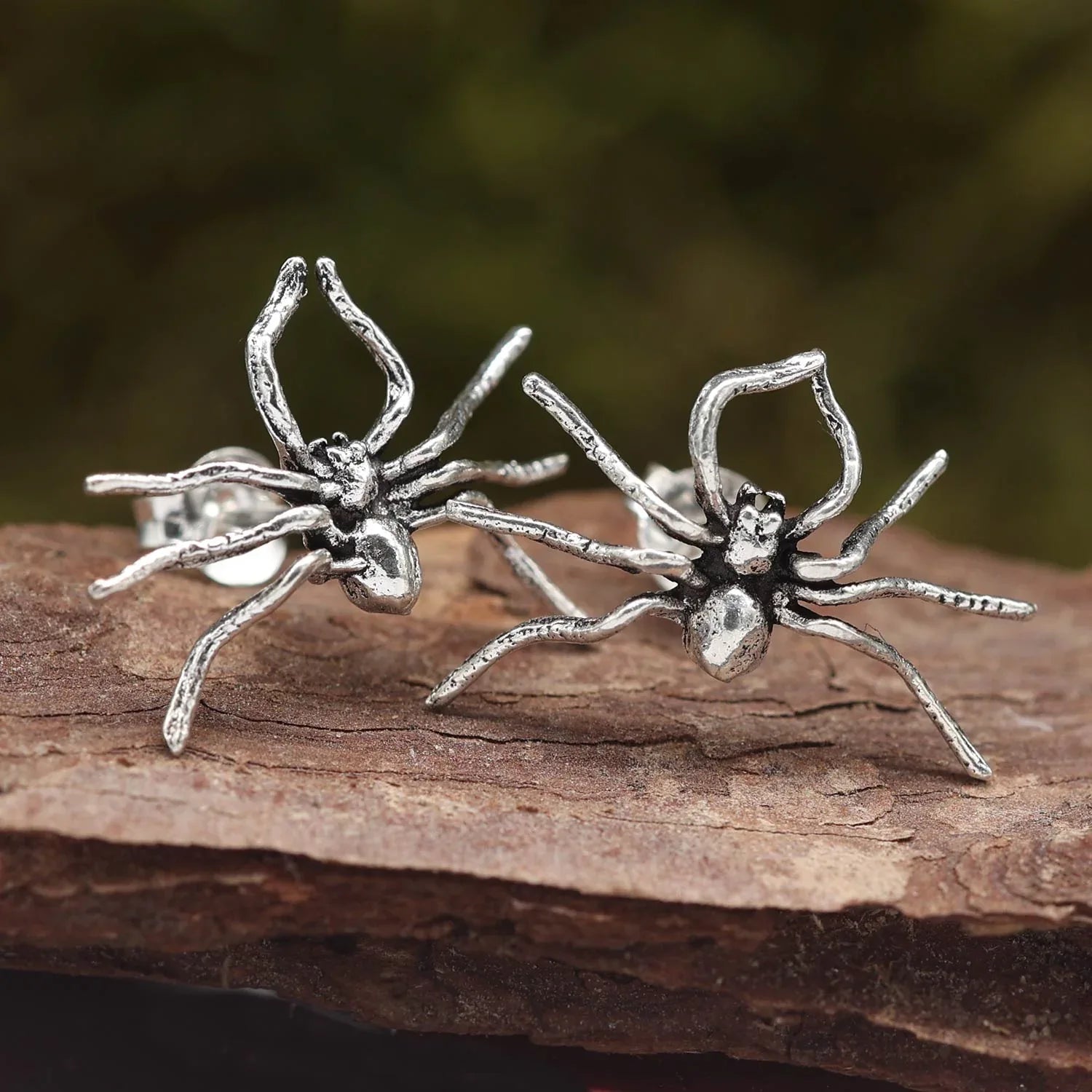 Spinne Ohrstecker ausgefallener Ohrschmuck 925 Silber