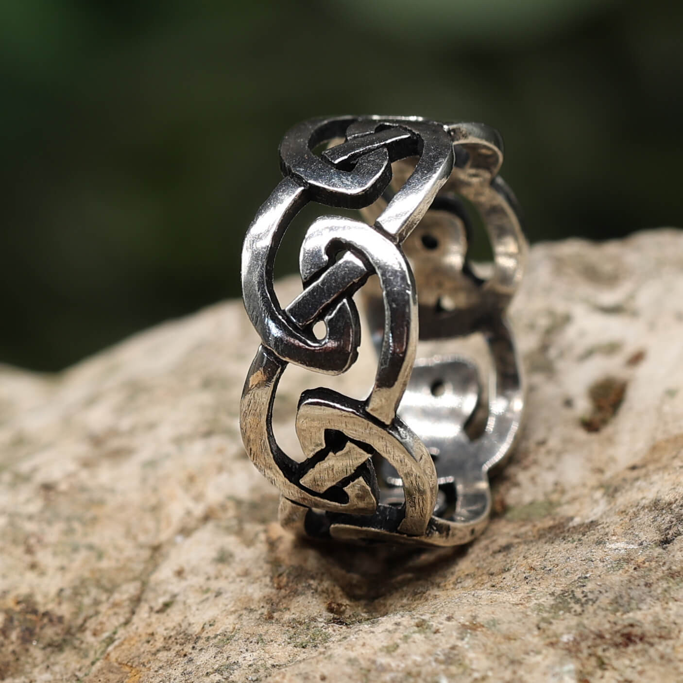Kelten Ring keltischer Schmuck Silber Bandring Keltenknoten 925 Silber