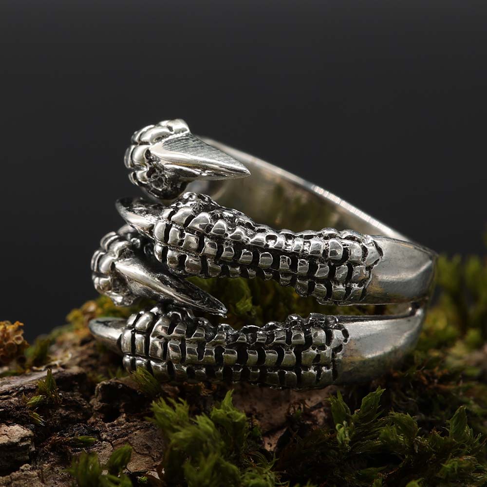 großer Biker Herren Ring aus massivem Silber 925