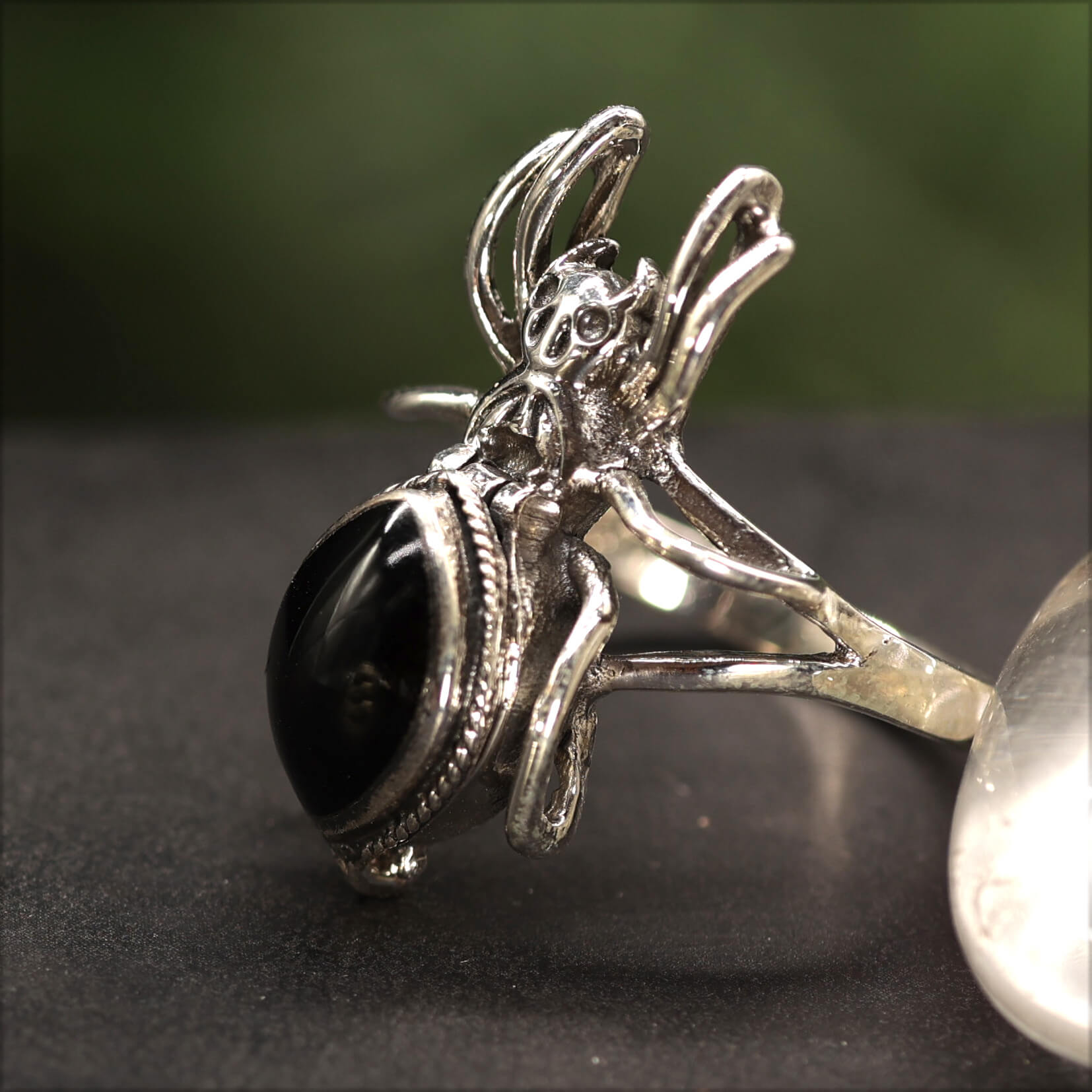 Spinne Ring Silber Giftring Schmuck 925 Silberring