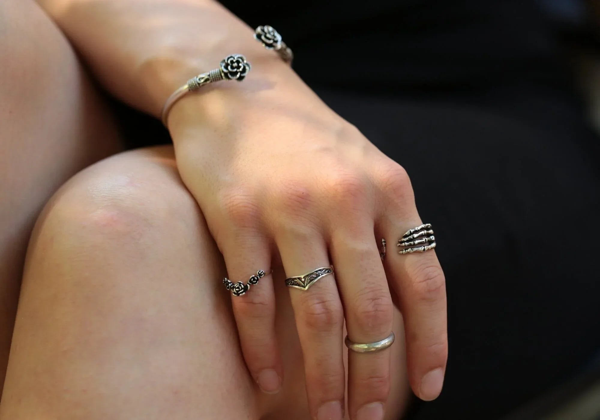 Silber Ringe Armschmuck Gothic Massive Silberringe