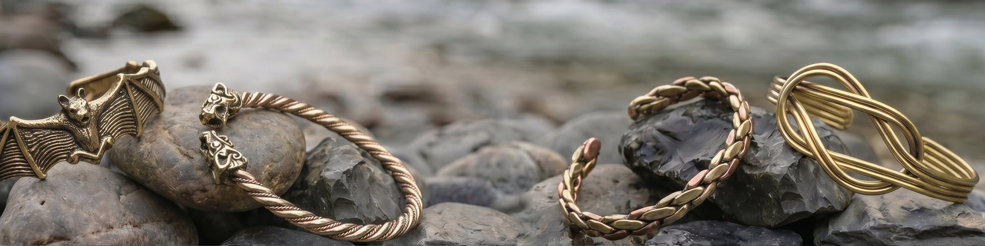 Armschmuck aus Bronze in verschiedenen Designs – Drachensilber