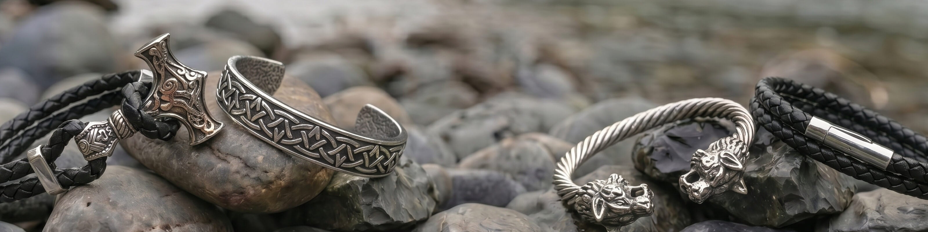 Armschmuck aus Edelstahl in verschiedenen Designs – Drachensilber