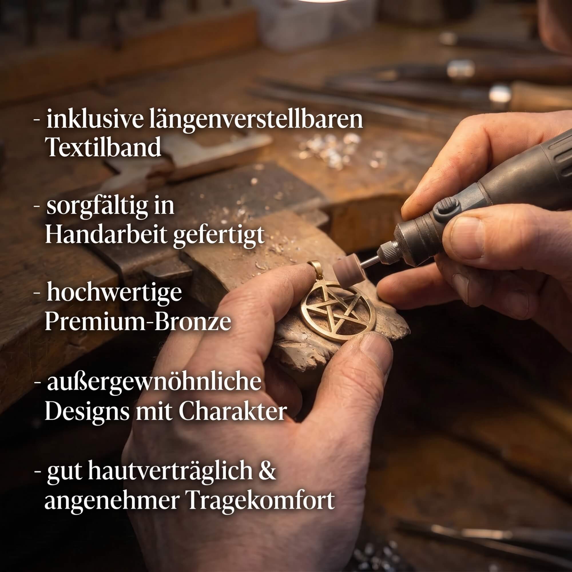 Bronze Schmuck Kette einzigartigte Designs Szene Schmuck langlebig