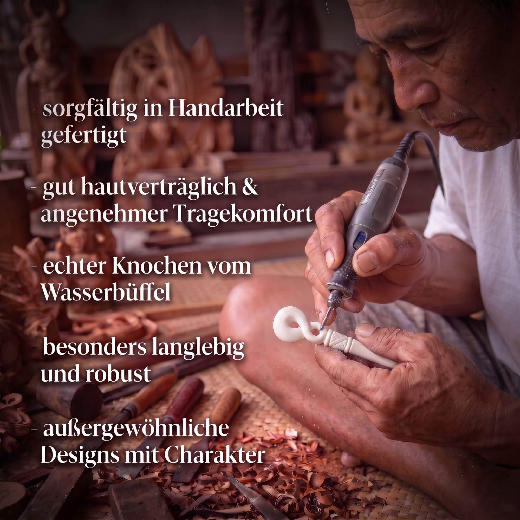 Knochen Schmuck Kette einzigartigte Designs Szene Schmuck langlebig