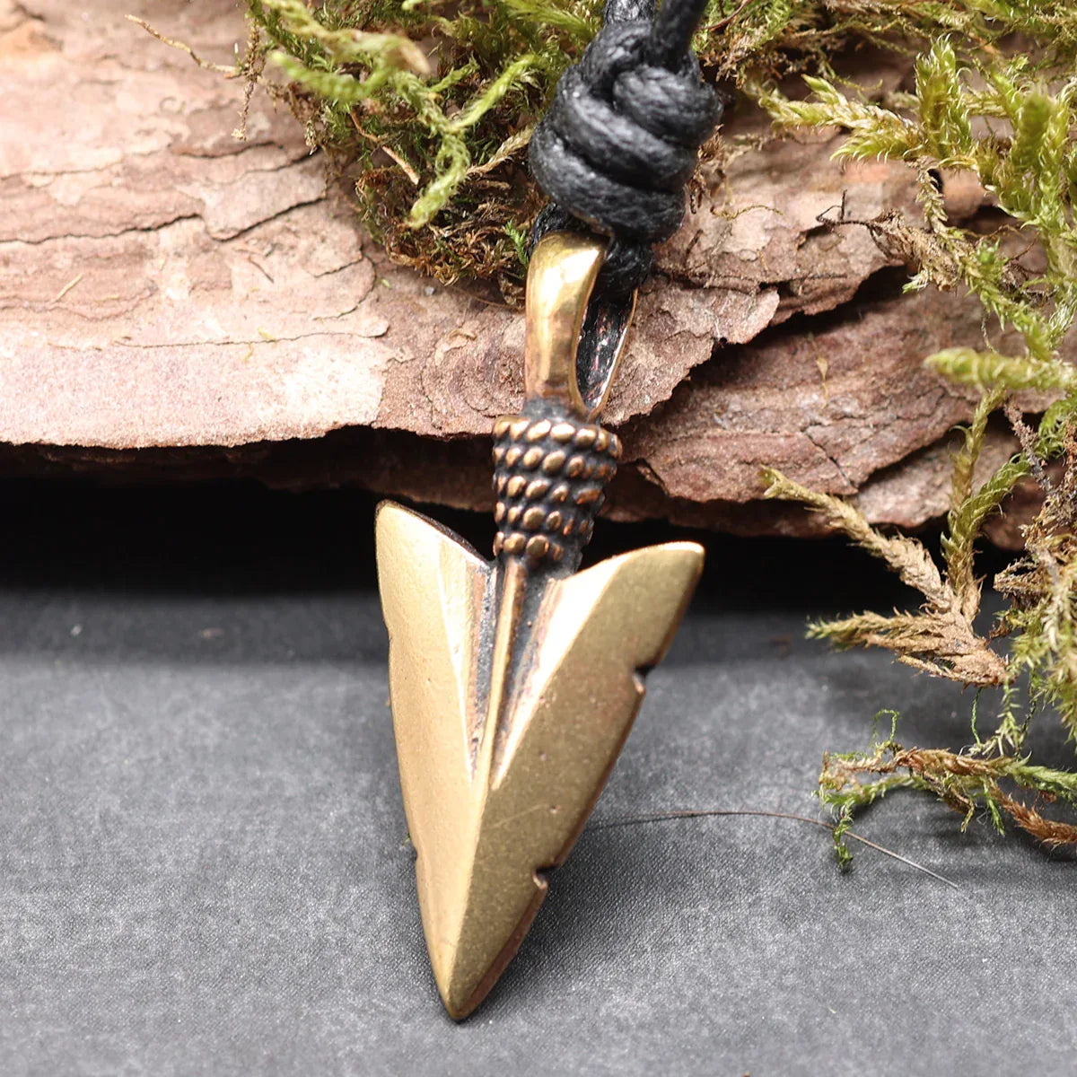 Pfeilspitze Bonze Anhänger Halskette Schmuck Kettenanhänger