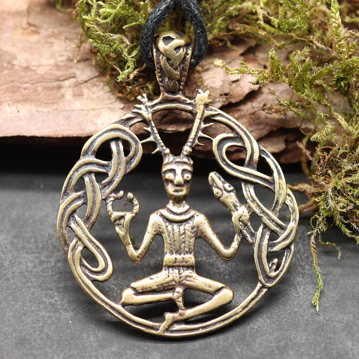 Cernunnos Bonze Anhänger Halskette Schmuck Kettenanhänger